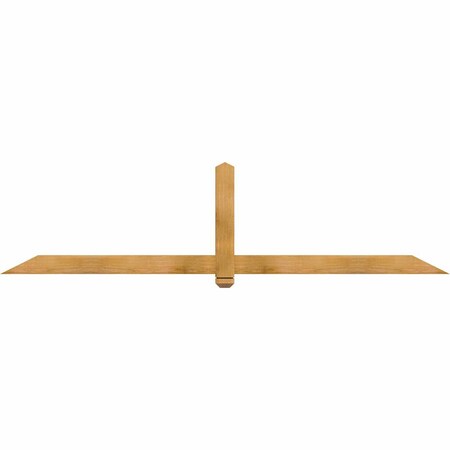 Ekena Millwork Eugene Rough Sawn Timber Gable Bracket, Western Red Cedar, 96"W x 24"H x 2"D x 4"F, 6/12 Pitch GBW096X24X0204EUG00RWR